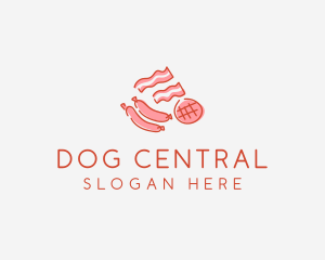 Pork Bacon Sausage Deli logo design