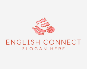 Pork Bacon Sausage Deli logo design