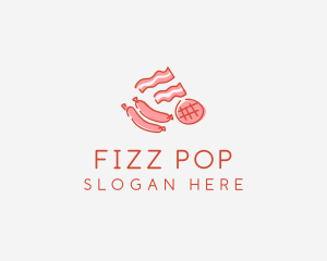 Pork Bacon Sausage Deli logo design