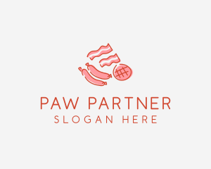 Pork Bacon Sausage Deli logo design