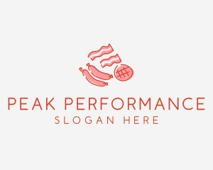 Pork Bacon Sausage Deli logo design