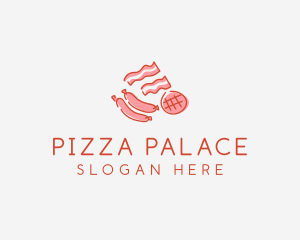 Pork Bacon Sausage Deli logo design