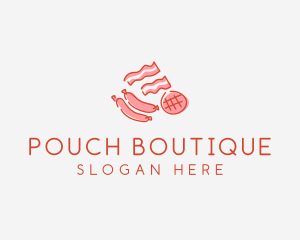 Pork Bacon Sausage Deli logo design