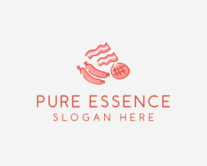 Pork Bacon Sausage Deli logo design