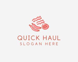 Pork Bacon Sausage Deli logo design