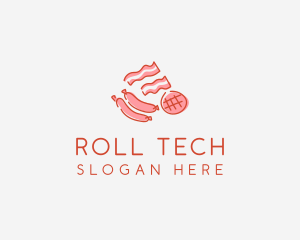 Pork Bacon Sausage Deli logo design