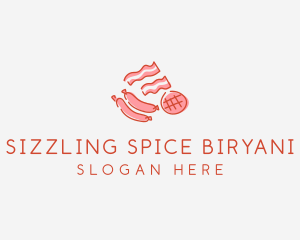 Pork Bacon Sausage Deli logo design