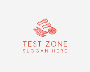 Pork Bacon Sausage Deli logo design