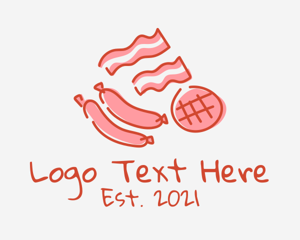 Sausage logo example 1