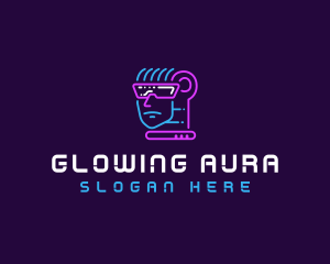 Neon VR Tech logo design