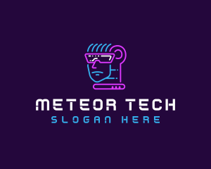 Neon VR Tech logo design