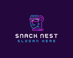 Neon VR Tech logo design