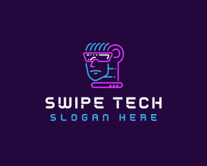 Neon VR Tech logo design