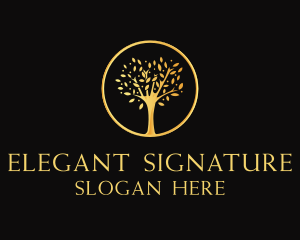 Elegant Tree Luxury logo design