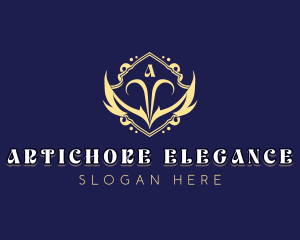 Elegant Shield Wings logo design