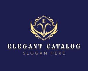 Elegant Shield Wings logo design