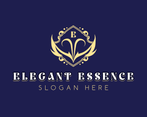 Elegant Shield Wings logo design