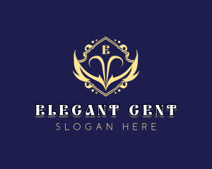 Elegant Shield Wings logo design