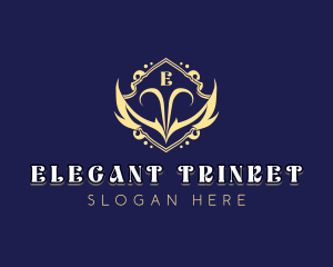 Elegant Shield Wings logo design