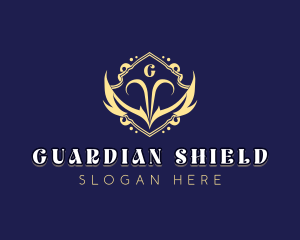 Elegant Shield Wings logo design