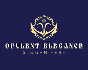 Elegant Shield Wings logo design