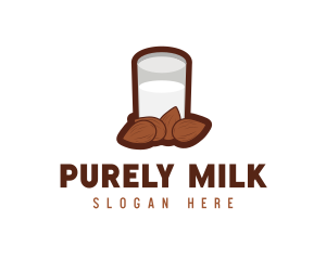 Almond Milk Glass logo