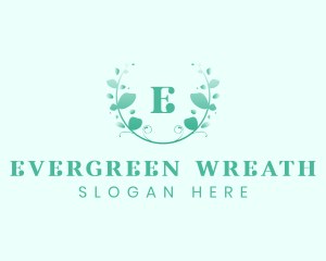 Stylish Natural Leaf Crest logo design