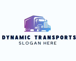 Transportation Truck Delivery logo design