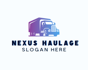 Transportation Truck Delivery logo design