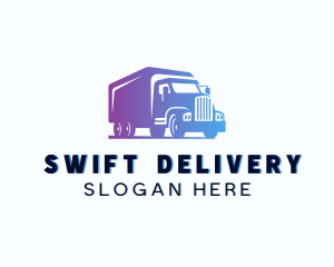 Transportation Truck Delivery logo design