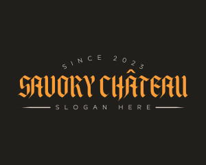 Gothic Streetwear Business logo design