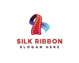 Colorful Filmstrip Ribbon logo design