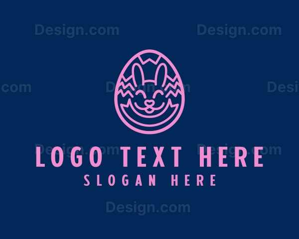 Easter Egg Bunny Logo