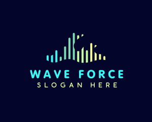 Ocean Sound Wave logo design