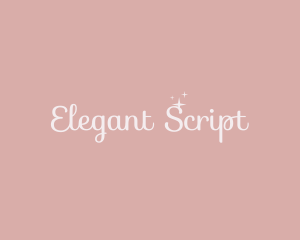 Girly Calligraphy Sparkle logo design