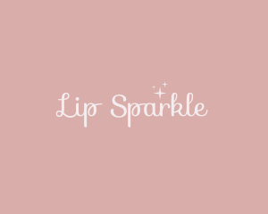 Girly Calligraphy Sparkle logo design