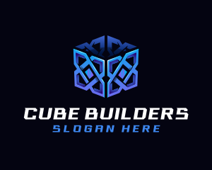 Cyber Software Cube logo design