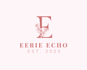 Flower Letter E  logo design