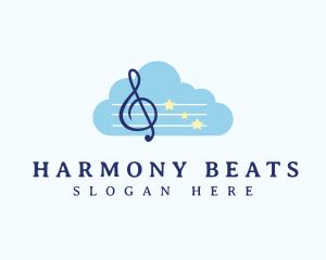 Cloud Music Notes logo