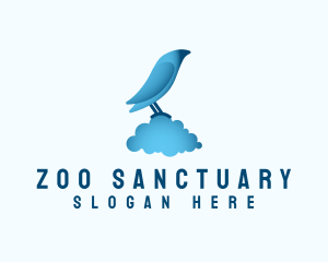 Blue Bird Cloud logo design