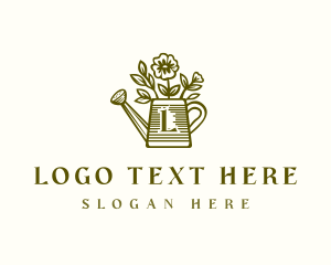 Flower Watering Can  logo