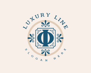 Luxury Greek Phi logo design