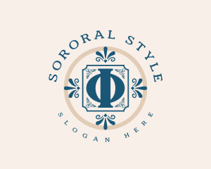 Luxury Greek Phi logo design