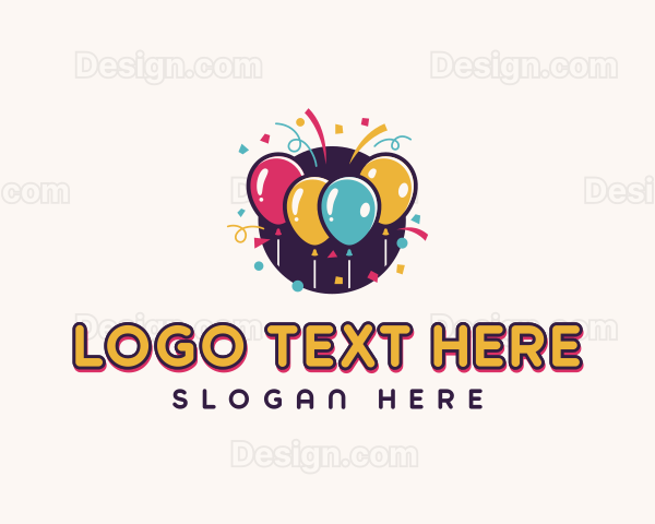 Celebration Birthday Party Logo