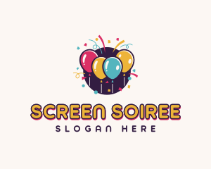 Celebration Birthday Party logo design