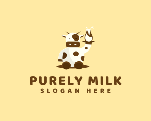 Cow Milk Waiter logo