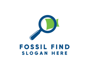 Zoom Magnifying Glass logo design