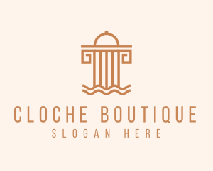 Cloche Column Dining logo design