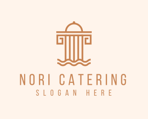 Cloche Column Dining logo design