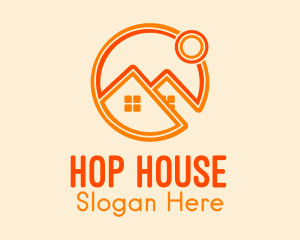 Orange House Realtor logo design